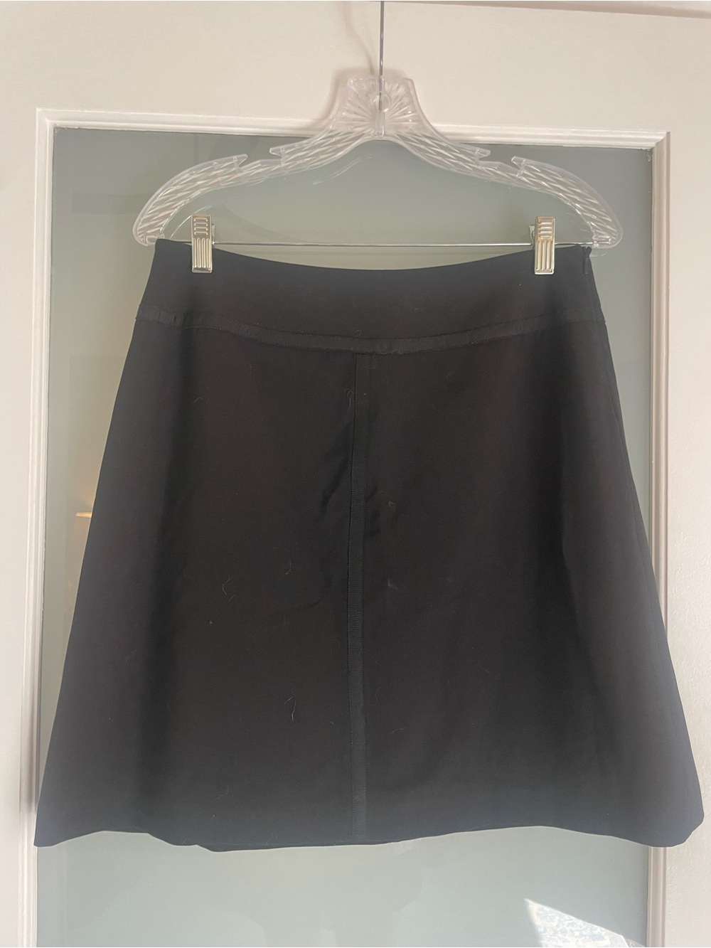 Studio M Petite Skirt LP Lightweight Stretch Mini Black pencil Classic zip side